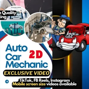 Auto mechenic 2d shorts car service video