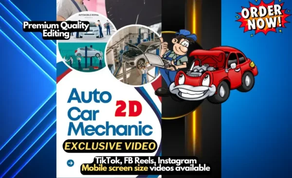 Auto mechenic 2d shorts car service video