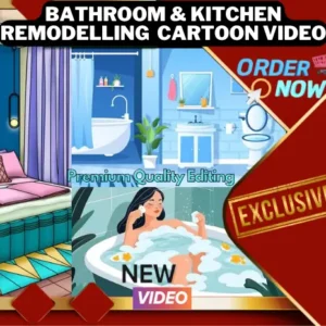 Bathroom & kitchen Remodelling Cartoon 2d video | Construction Service