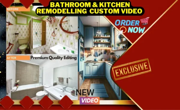 Bathroom & kitchen Remodelling Exclusive Custom video | Construction Service