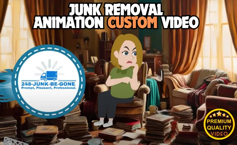 Junk Removal JUNK-BE-GONE Custom Animation Video | Junk Removal