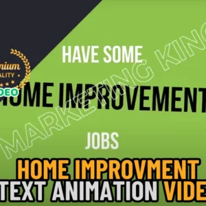 Home Improvment Text Animation video